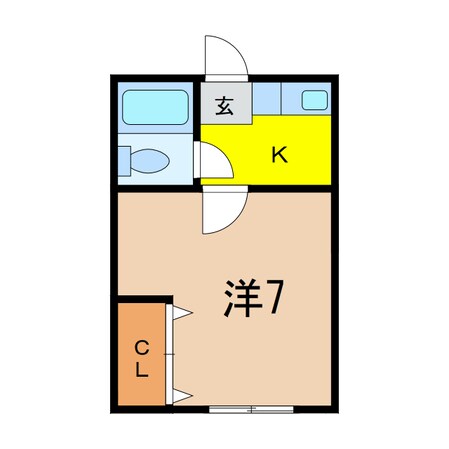 コーポハーモニーの物件間取画像